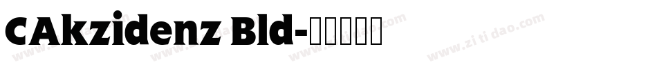 CAkzidenz Bld字体转换